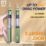 FISHINGFANS KUAISHA SUPER SHORT TELESCOPIC MINI 1.5m 1.68m 1.8m UL CARBON TRAVEL PORTABLE ULTRALIGHT SOLID TIP FISHING ROD