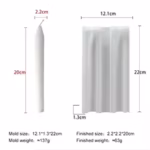 DIY Long Rod Silicone Candle Mold Handmade AroDIY Long Rod Silicone Candle Mold Handmade Aroma Candle Geometric Stripes Twist Spiral Long Pole Daily Candle Making Suppliesma Candle Geometric Stripes Twist Spiral Long Pole Daily Candle Making Supplies - Image 3