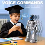 2.4G AI Smart Delivery Robot Gesture Voice Control Recording Programming LED Dancing Robot Christmas Toy Gift for Children - Image 2