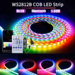 Ws2812B Rgbic Led Strip Light 5V Usb Wall Room Rgb String Tape Remote App Bluetooth Control 1-30M Adressable Ribbon Lamp Diode