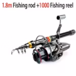 1.8-3.6m Carbon Fiber Fishing Rod And Reel Combo Super Hard Telescopic Fishing Pole Spinning Reel Kit Max Resistance 3-8kg Pesca - Image 7