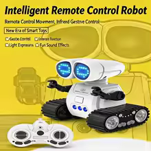 S28a94258d68a485f92f24cce43e920758.jpg_220x220q75.jpg_ RC Robot Toy Gesture Sensing AI Interactive Robot Programmable Electric Robot with Walkie Talkie Companion Toy for Boys - Image 1