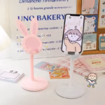 The cute Rabbit mobile phone stand desktop can lift and adjust the desktop phone accessories phone stand phone grip - Image 3