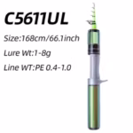 FISHINGFANS KUAISHA SUPER SHORT TELESCOPIC MINI 1.5m 1.68m 1.8m UL CARBON TRAVEL PORTABLE ULTRALIGHT SOLID TIP FISHING ROD - Image 7