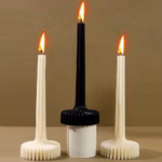 Acrylic Taper Candle Molds Cone Plastic Design Geometric Pillar Vase Tools Roman Column Mold Scented Candle Making DIY Gifts - Image 2