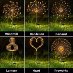 Outdoor LED Solar Firework Lights Garden Decoration Fairy Lights Waterproof Dandelion Lawn Lamp for Garden Landscape Lawn Decor - Image 2