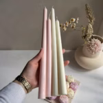 1pc/2pcs Taper Candle Mold Soywax Acrylic Pillar Mould DIY Plastic Candle Stick Holder Church Candle Making Tool Home Decor