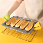 2pcs Thicken Baking silicone oven mitts Microwave Oven Glove Heat Insulation Anti-slip Bowl Pot Clips kitchen gloves - Image 5