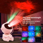 LED Star Galaxies Projector Night Light Astronaut Starry Sky Bedroom Room Decor Children's Gift - LED Atmosphere Creating Lamp - Image 3