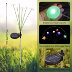 6-heads Solar LED Jellyfish Sway Lights Garden Decor Waterproof Outdoor Solar Pathway Light for Patio Balcony Yard Flowerbed - Image 5