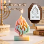 Eternal Flame Candle Mold for Hanukkah & Memorial, Symbol of Soul Neshama, Jewish Spiritual Art Silicone Mold, 3D Layered Fire - Image 7
