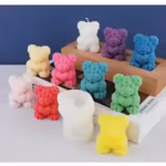 Love Rose Bear Silicone Mold Creative Valentines Day DIY Chocolate Candy Mold Kitchen Cake Decor Tool Candle Handmade Soap Mould - Image 4
