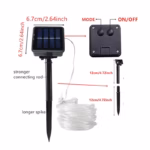 Solar Rope Lights Solar LED Light Path Deck Outdoor Garden Solar String Lights Waterproof Outdoor Lighting Strips 8 Light Modes - Image 6