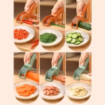 1Pc Kitchen Tools Stainless Steel Vegetable and Fruit Slicer Multi Functional Salad Slicer Kitchen Accessories - Image 2