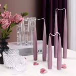 Double Pointed Column Candle Acrylic Mould Connect Cylinder Candle Holder Plastic Moldwedding Decor Home Candlestick Making Tool