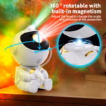 LED Star Galaxies Projector Night Light Astronaut Starry Sky Bedroom Room Decor Children's Gift - LED Atmosphere Creating Lamp - Image 7