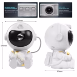 LED Star Galaxies Projector Night Light Astronaut Starry Sky Bedroom Room Decor Children's Gift - LED Atmosphere Creating Lamp - Image 6