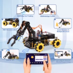 ACEBOTT 5 DOF Smart Robot Arm Car Kit and 4 DOF ESP32 Programmable Robotic for Arduino STEM Educational DIY Robot Arm Kit - Image 2