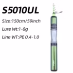 FISHINGFANS KUAISHA SUPER SHORT TELESCOPIC MINI 1.5m 1.68m 1.8m UL CARBON TRAVEL PORTABLE ULTRALIGHT SOLID TIP FISHING ROD - Image 6