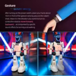 Smart Programming Humanoid Gesture Sensing Remote Control Robot 2.4G Joint Mobility Breathing Light Recording Function RC Robot - Image 3