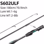 FISHINGFANS ORCA CARBON BLANK 5' 5'6'' 6' UL POWER SOLID TIP ULTRALIGHT POWER SENSITIVE CRAPPIE River Freshwater FISHING ROD - Image 6