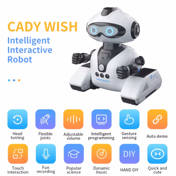 Intelligent Remote Control JJRC R22 Robot Toy Gesture Sensing Music Recording Education Programming Science Popularization Robot