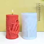 Dark-Themed Skeleton Hand 3D Silicone Candle Mold - HDark-Themed Skeleton Hand 3D Silicone Candle Mold - High-Precision Tool for Candle and Aromatherapy Diy, Reusable Gothic Styleigh-Precision Tool for Candle and Aromatherapy Diy, Reusable Gothic Style - Image 3