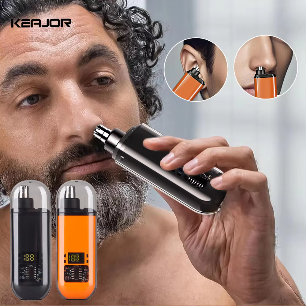 Sb93133304b8f45a58fe27fb5e6d1a73ad Nose Hair Trimmer Rechargeable Electric Nose Hair Remover Men Eyebrow Hair Shaving Razor Mini Pocket Portable Nose Hair Clipper - Image 1