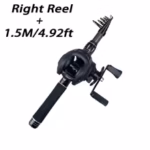 1.5-2.4m Fishing Rod Reel Combo Portable Telescopic Travel Pole 18+1BB Left/Right Hand Baitcasting Reel for Bass Carp Fishing - Image 7