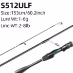 FISHINGFANS ORCA CARBON BLANK 5' 5'6'' 6' UL POWER SOLID TIP ULTRALIGHT POWER SENSITIVE CRAPPIE River Freshwater FISHING ROD - Image 5