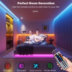 RGB Led Strip Lights 5m 10m 20m 30m Led Room Light with APP Control Flexible Ribbon Luces Led Tape for Room Bedroom Decoration - Image 4
