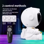 LED Star Galaxies Projector Night Light Astronaut Starry Sky Bedroom Room Decor Children's Gift - LED Atmosphere Creating Lamp - Image 4