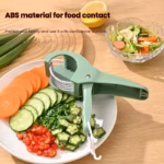 1Pc Kitchen Tools Stainless Steel Vegetable and Fruit Slicer Multi Functional Salad Slicer Kitchen Accessories - Image 4