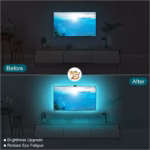 PC/TV Led Backlight RGBIC LED Strip Light with Color Picking Sensor App Control Music Sync Smart RGB Light for Gaming Atmosphere - Image 4