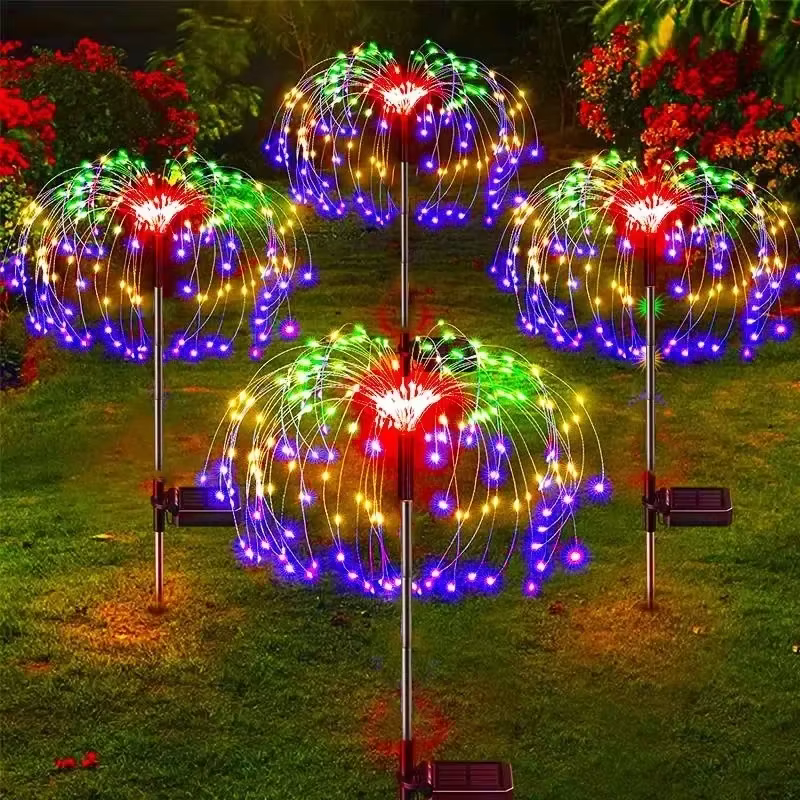Sd83bc81cd67a476e8bec6e0a184dfba3y Outdoor LED Solar Firework Lights Garden Decoration Fairy Lights Waterproof Dandelion Lawn Lamp for Garden Landscape Lawn Decor - Image 1