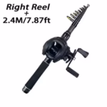 1.5-2.4m Fishing Rod Reel Combo Portable Telescopic Travel Pole 18+1BB Left/Right Hand Baitcasting Reel for Bass Carp Fishing - Image 8