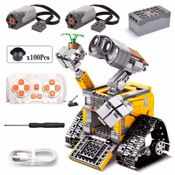 687PCS Robot Motorized High-tech APP RC Robot Motor Power Functions DIY Educational Building Block Model For Children Toys Gift