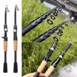 Telescopic Lure Rod 1.5M 1.8M 2.1M 2.4M Carbon Spinning Rod Baitcasting Fishing Pole 8g-25g Wooden Handle Casting Fishing Tackle - Image 4