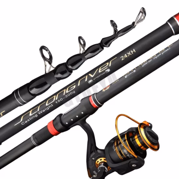 Superhard Telescopic Spinning Fishing Rods 1.8M-3.6M Ultra-Light Long Shot Sea Pole Long-Range High Quality Throwing Rod
