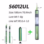 FISHINGFANS KUAISHA SUPER SHORT TELESCOPIC MINI 1.5m 1.68m 1.8m UL CARBON TRAVEL PORTABLE ULTRALIGHT SOLID TIP FISHING ROD - Image 8