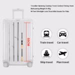 BIUTIFU Traveller Spinning Casting Carbon Fishing Rods Baitcasting Weight 5-35g M Fast Ultralight Lure Trout Mini Goods For Pole - Image 4