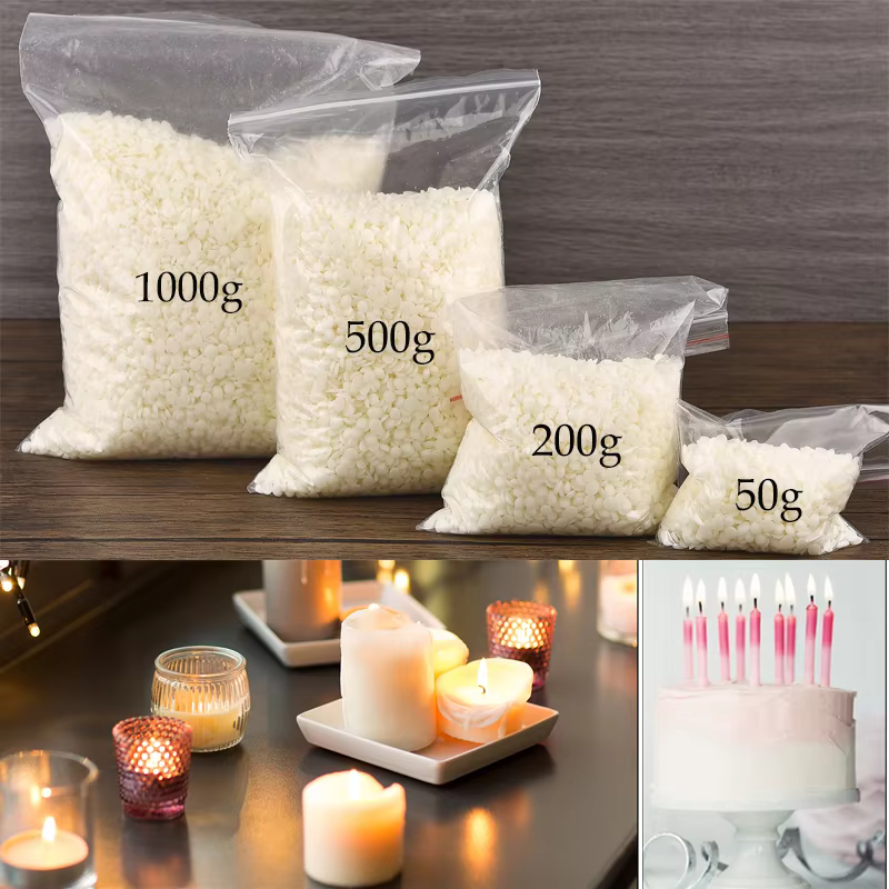 Sfd6313061ec8481b86388c1232d4a255i 1KG 500g 200g 50g Natural Soy Wax Flake Scented Candle Natural Material 100% Additive-Free DIY Smokeless Candle Making Supplies - Image 1