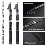 1.5-2.4m Fishing Rod Reel Combo Portable Telescopic Travel Pole 18+1BB Left/Right Hand Baitcasting Reel for Bass Carp Fishing - Image 3