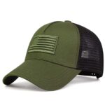 1pc Men's Adjustable Embroidered American Flag Baseball Cap, Sunproof And Casual, Suitable For Spring And Summer Vacations And Travel