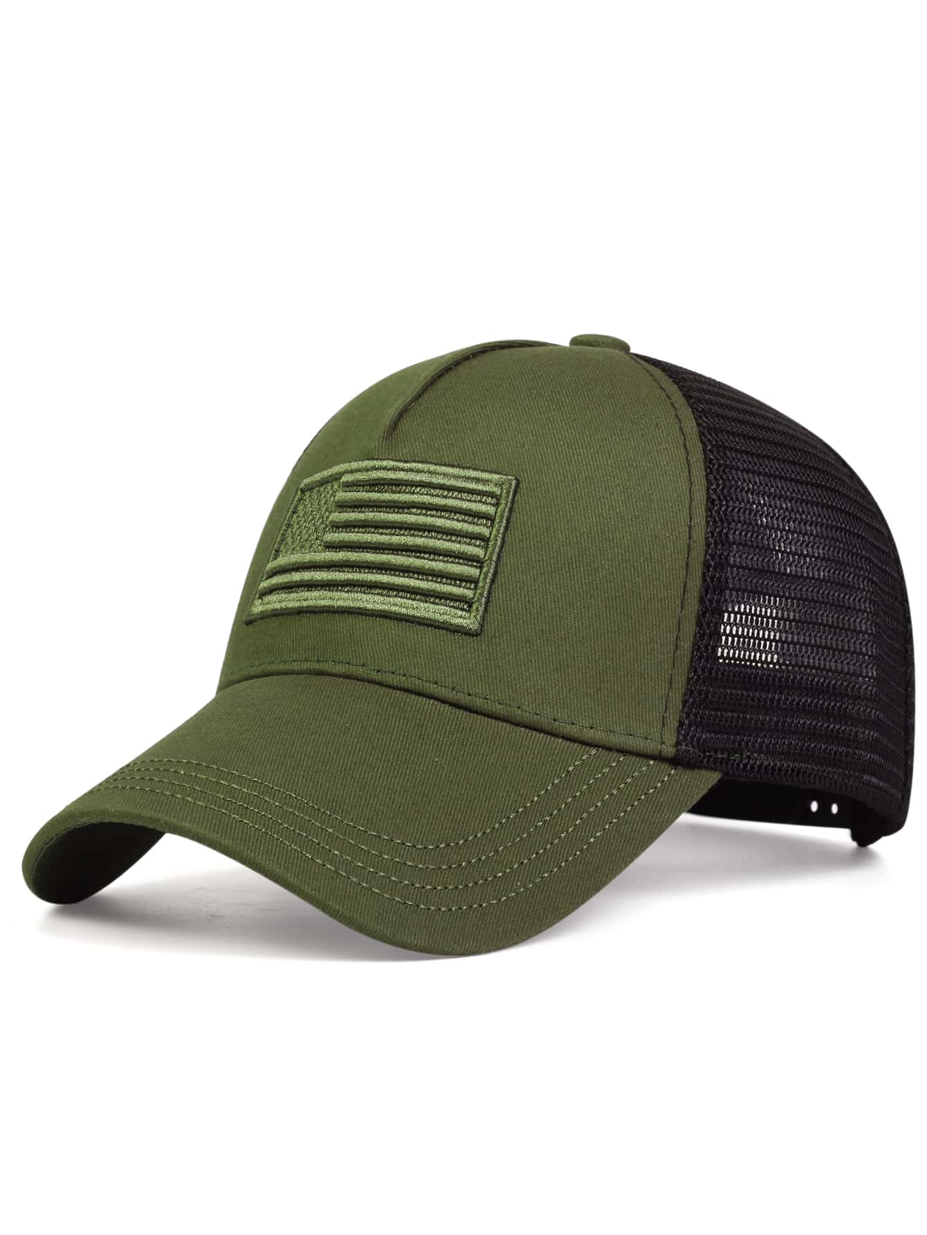 http___img.ltwebstatic.com_images3_pi_2023_02_13_1676253490b703c3a7310f503769ebe4434e41d194 1pc Men's Adjustable Embroidered American Flag Baseball Cap, Sunproof And Casual, Suitable For Spring And Summer Vacations And Travel - Image 1