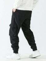 Men's Casual Print Side Pocket Cargo Pants, For Fall - Image 2