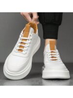New Men's Shoes Breathable All-Match Sneakers Inner Heightened Casual Shoes Vulcanized Small White Shoes Men