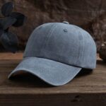 1pc Unisex Solid Color Outdoor Casual Fashionable Washed Baseball Cap With Adjustable Strap