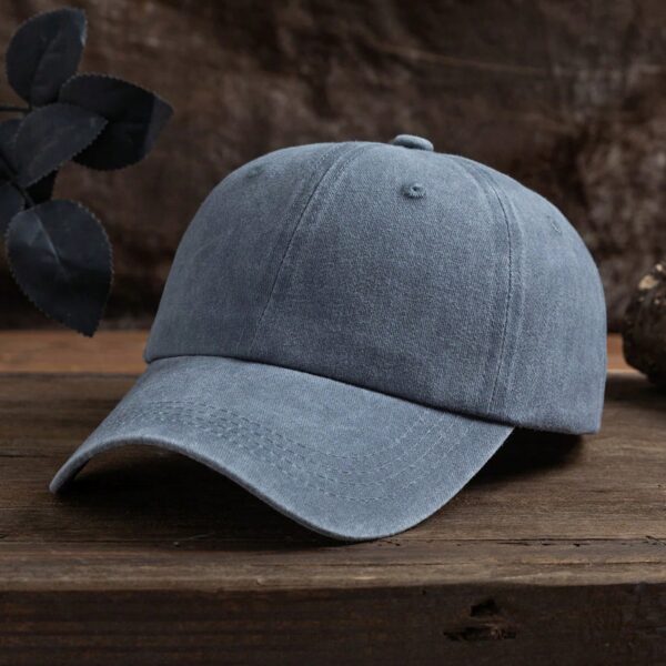 1pc Unisex Solid Color Outdoor Casual Fashionable Washed Baseball Cap With Adjustable Strap