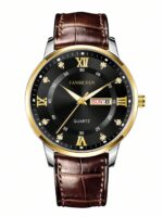 FANSICHEN New Waterproof Luminous Watch, Dual Calendar Men's Quartz Watch With Ultra-Thin Large Dial, Suitable For Daily Wear And Gift For Men - Image 6